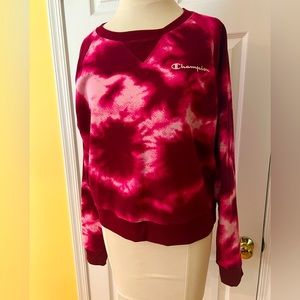 Woman’s Champion Tie Dye Crew Sweatshirt